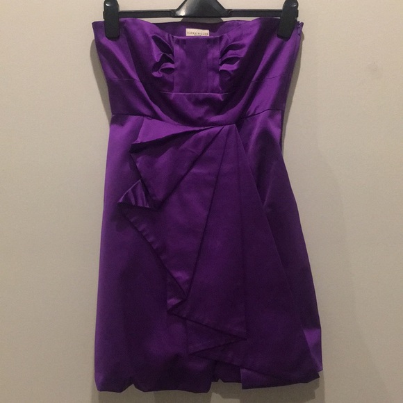 karen millen purple satin dress